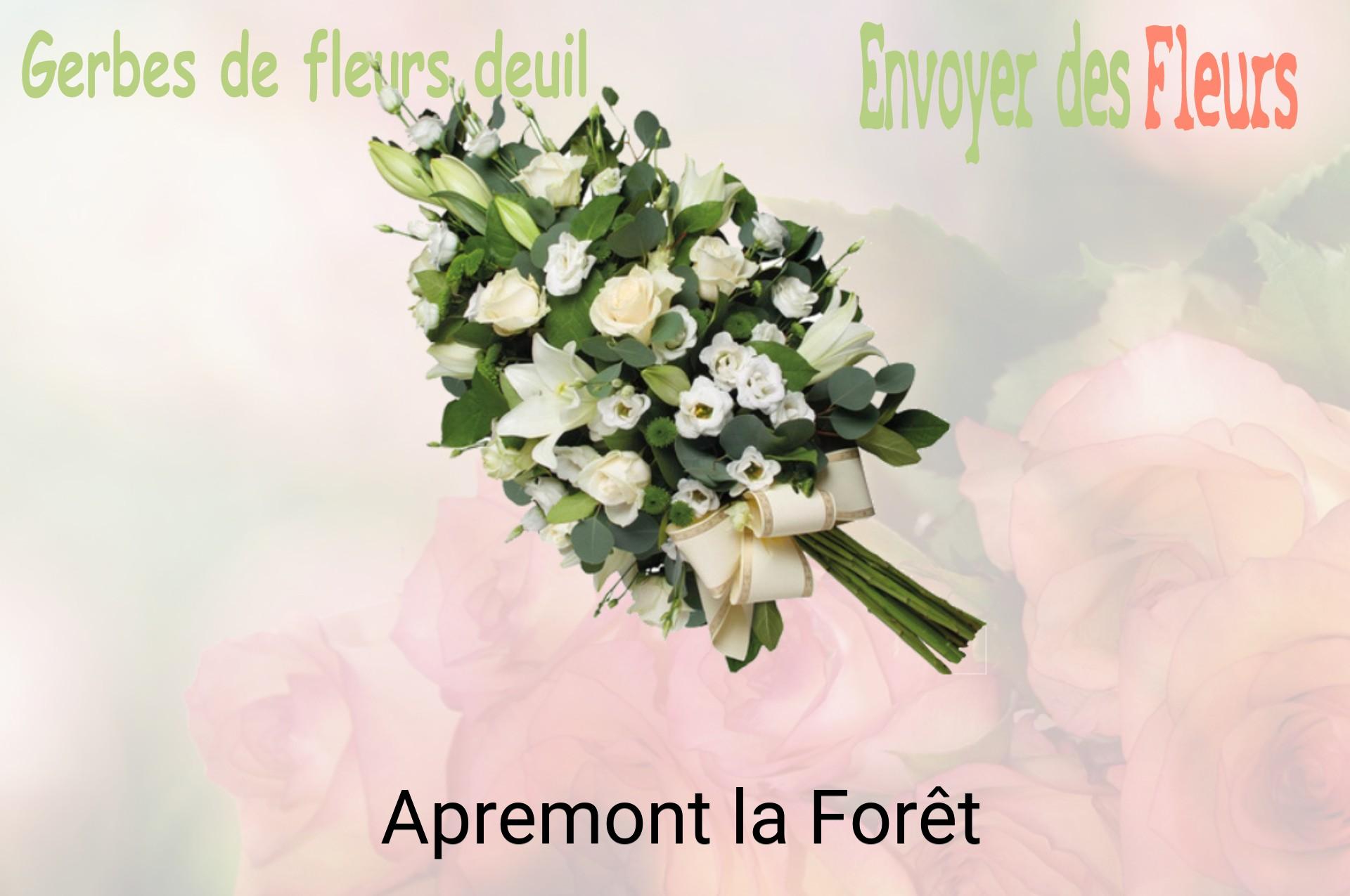 Gerbe de fleurs de deuil livrée à Apremont-la-Forêt